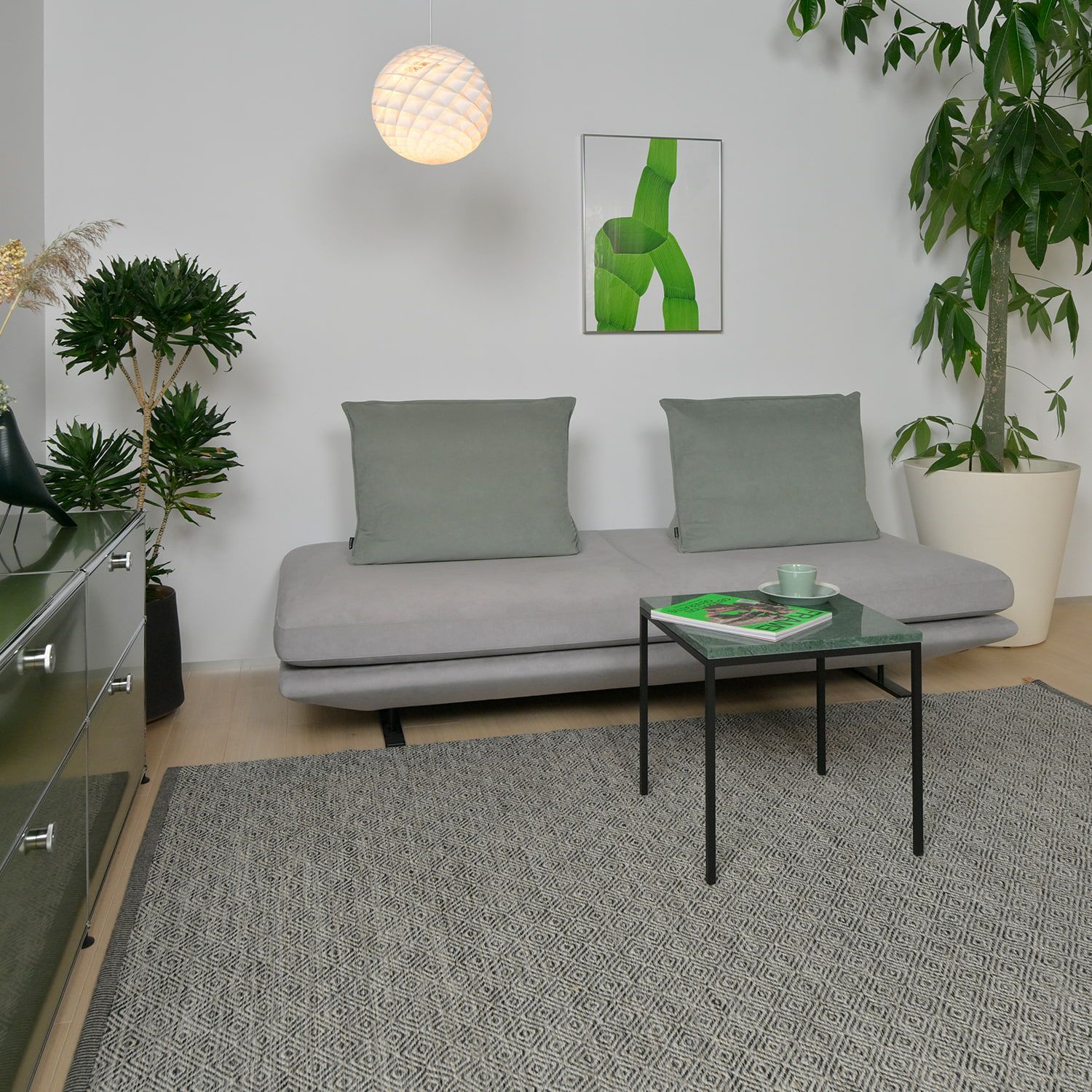 ligne roset リーン・ロゼ ROSETPrado ロゼプラド 2P ソファ 2人掛け ファブリック：Lランク（ウルトラスエード HP） 背クッション：2点セット デザイン：クリスチャン・ウェルナー