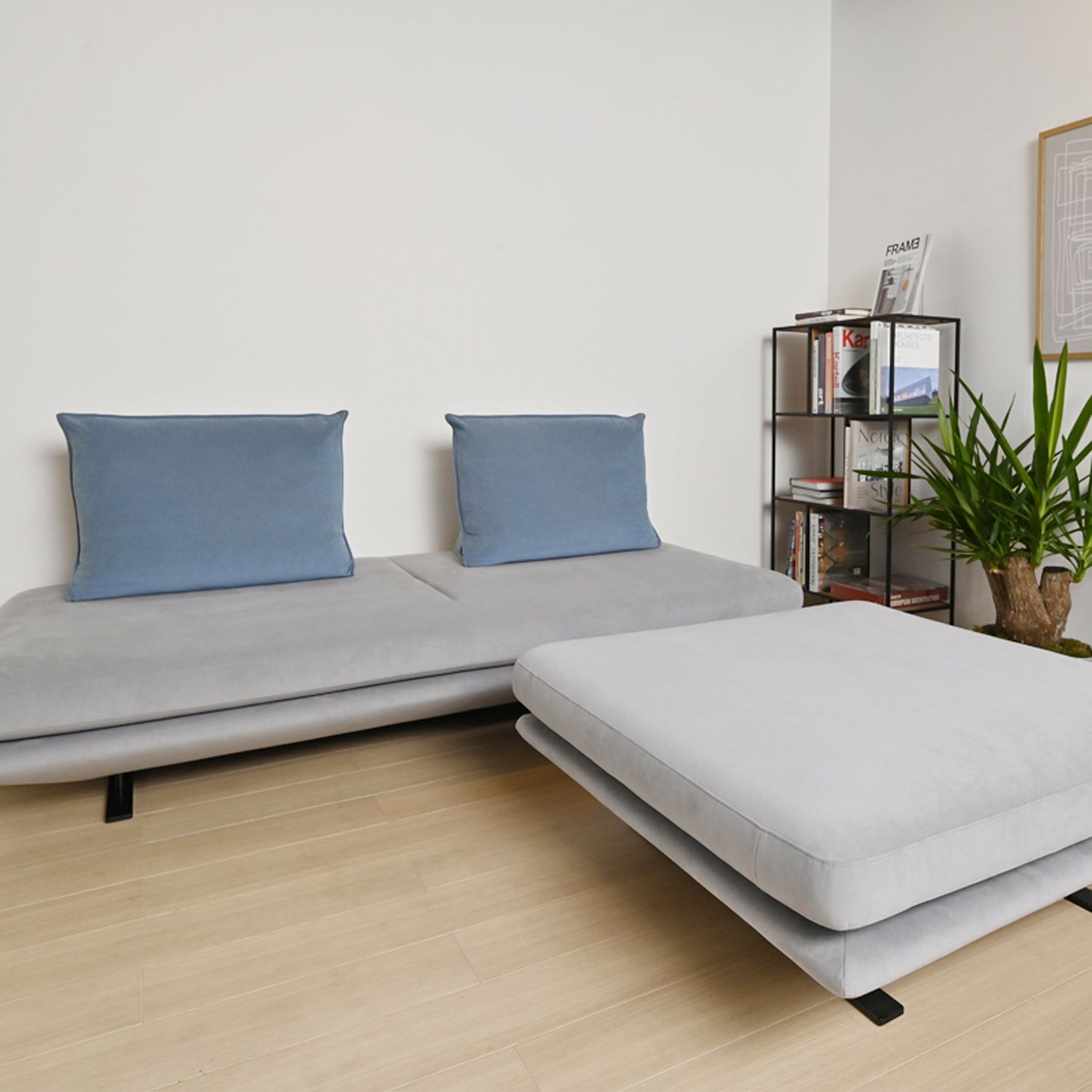 ligne roset リーン・ロゼ ROSETPrado ロゼプラド 3P ソファ 3人掛け ファブリック：Lランク（ウルトラスエード HP） 背クッション：3点セット デザイン：クリスチャン・ウェルナー