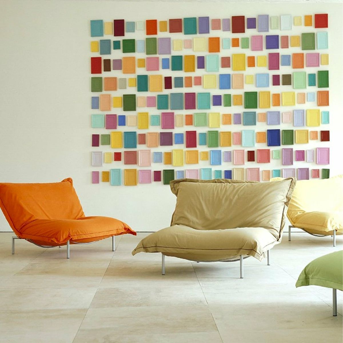 ligne roset リーン・ロゼ ROSETCalin type-1 ロゼカラン タイプ1 パフ オットマン ソファ ファブリック：Lランク（ウルトラスエード HP） ベース：スチールレッグ カバーリングタイプ デザイン：パスカル・ムールグ