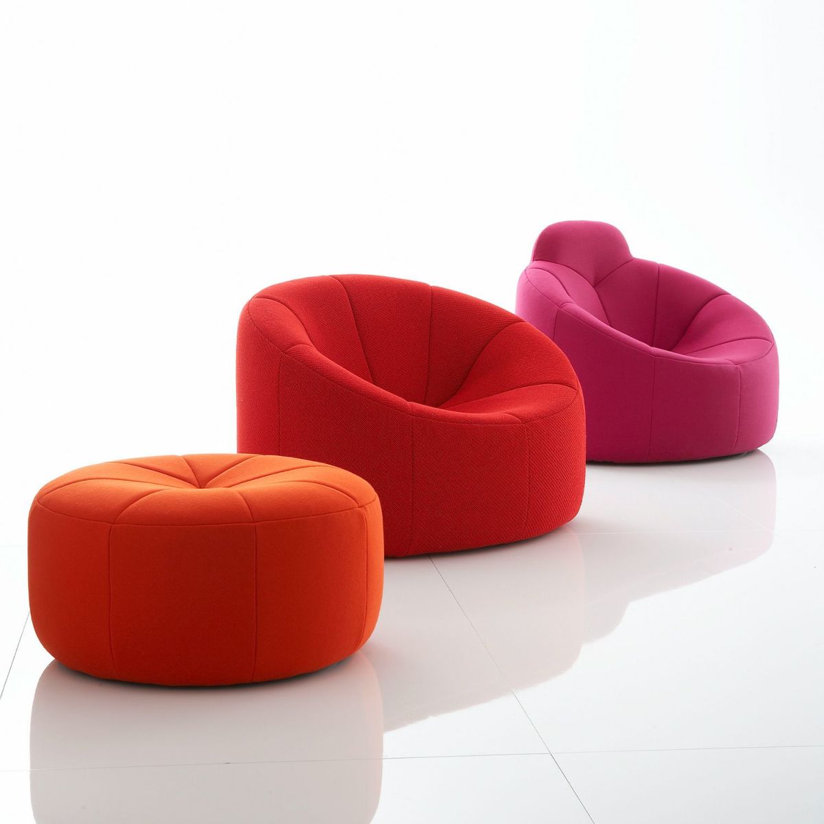 ligne roset リーン・ロゼ ROSETPumpkin ロゼパンプキン 2P ソファ 2人掛け ファブリック：Lランク（ウルトラスエード HP） デザイン：ピエール・ポラン
