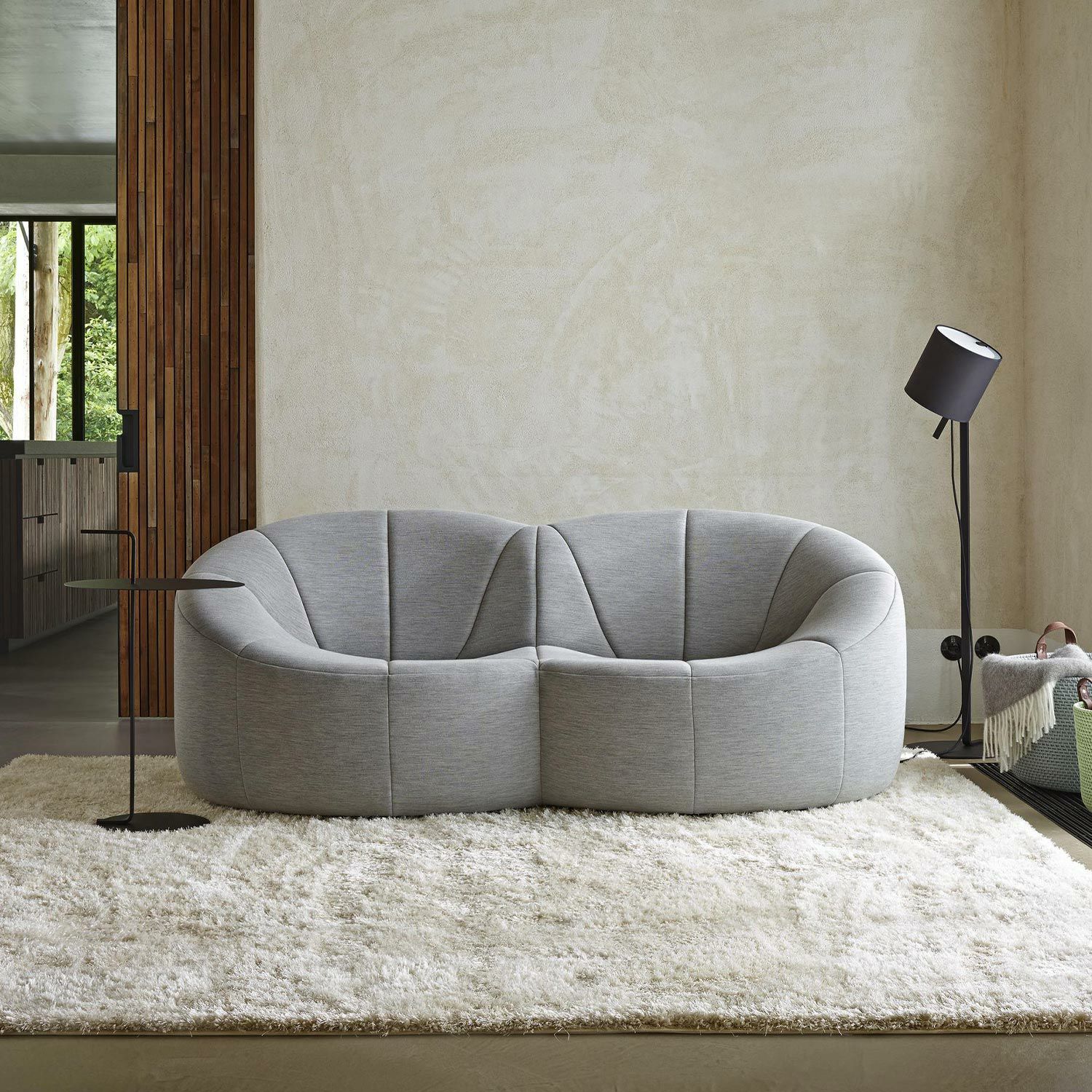 ligne roset リーン・ロゼ ROSETPumpkin ロゼパンプキン 2P ソファ 2人掛け ファブリック：Lランク（ウルトラスエード HP） デザイン：ピエール・ポラン