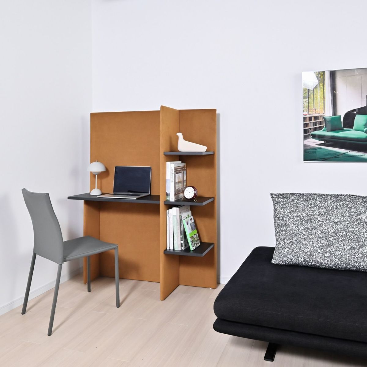 ligne roset リーン・ロゼ ROSETSoftwall ソフトウォール デスク スクリーン ファブリック：Lランク（ウルトラスエード HP） デザイン：ブセッティ・ガルティ・レダエリ
