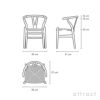 Carl Hansen & Son カール・ハンセン＆サン BA103 ダイニングテーブル Φ110cm ホワイトラミネート×オーク（オイルフィニッシュ） 1台 + CH24 Yチェア ビーチ （ソープフィニッシュ） 2脚 セット