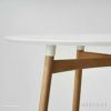 Carl Hansen & Son カール・ハンセン＆サン BA103 ダイニングテーブル Φ110cm ホワイトラミネート×オーク（オイルフィニッシュ） 1台 + CH24 Yチェア ビーチ （ソープフィニッシュ） 2脚 セット