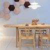 Carl Hansen & Son カール・ハンセン＆サン CH006 伸長式ダイニングテーブル W138～236cm オーク（オイルフィニッシュ） 1台 + CH24 Yチェア オーク （オイルフィニッシュ） 4脚 セット