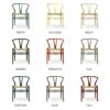 Carl Hansen & Son カール・ハンセン＆サン BA103 ダイニングテーブル Φ110cm ホワイトラミネート×オーク（オイルフィニッシュ） 1台 + CH24 Yチェア SOFT ビーチ （マット仕上げ） イルス・クロフォード ソフトカラー （全9色） 2脚 セット