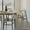 Carl Hansen & Son カール・ハンセン＆サン BA103 ダイニングテーブル Φ110cm ホワイトラミネート×オーク（オイルフィニッシュ） 1台 + CH24 Yチェア SOFT ビーチ （マット仕上げ） イルス・クロフォード ソフトカラー （全9色） 2脚 セット