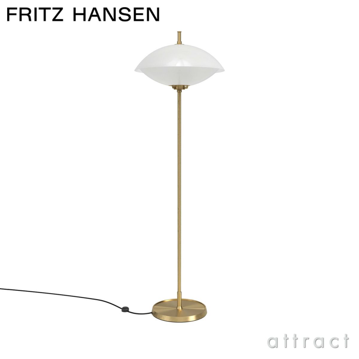 FRITZ HANSEN フリッツ・ハンセン CLAM FLOOR クラム フロアランプ カラー：オパールガラス デザイン：アーム＆ルンド