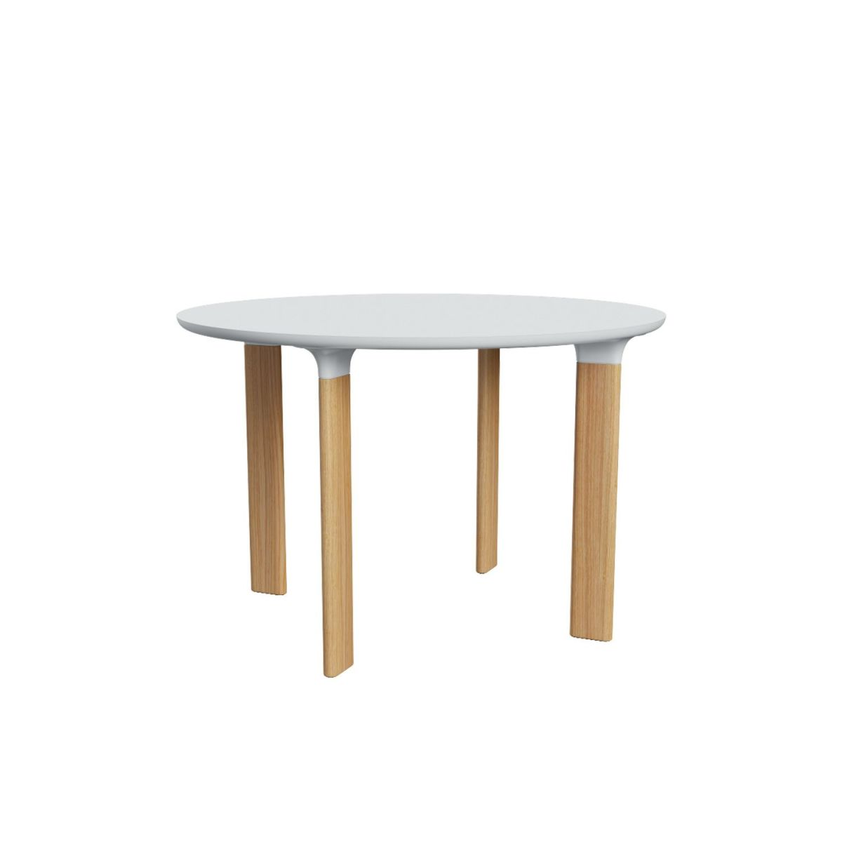 FRITZ HANSEN フリッツ・ハンセン ANALOG アナログテーブル JH93 ダイニングテーブル ラウンドテーブル Φ110cm カラー：ホワイトラミネート×オーク（ホワイトトランペット） デザイン：ハイメ・アジョン