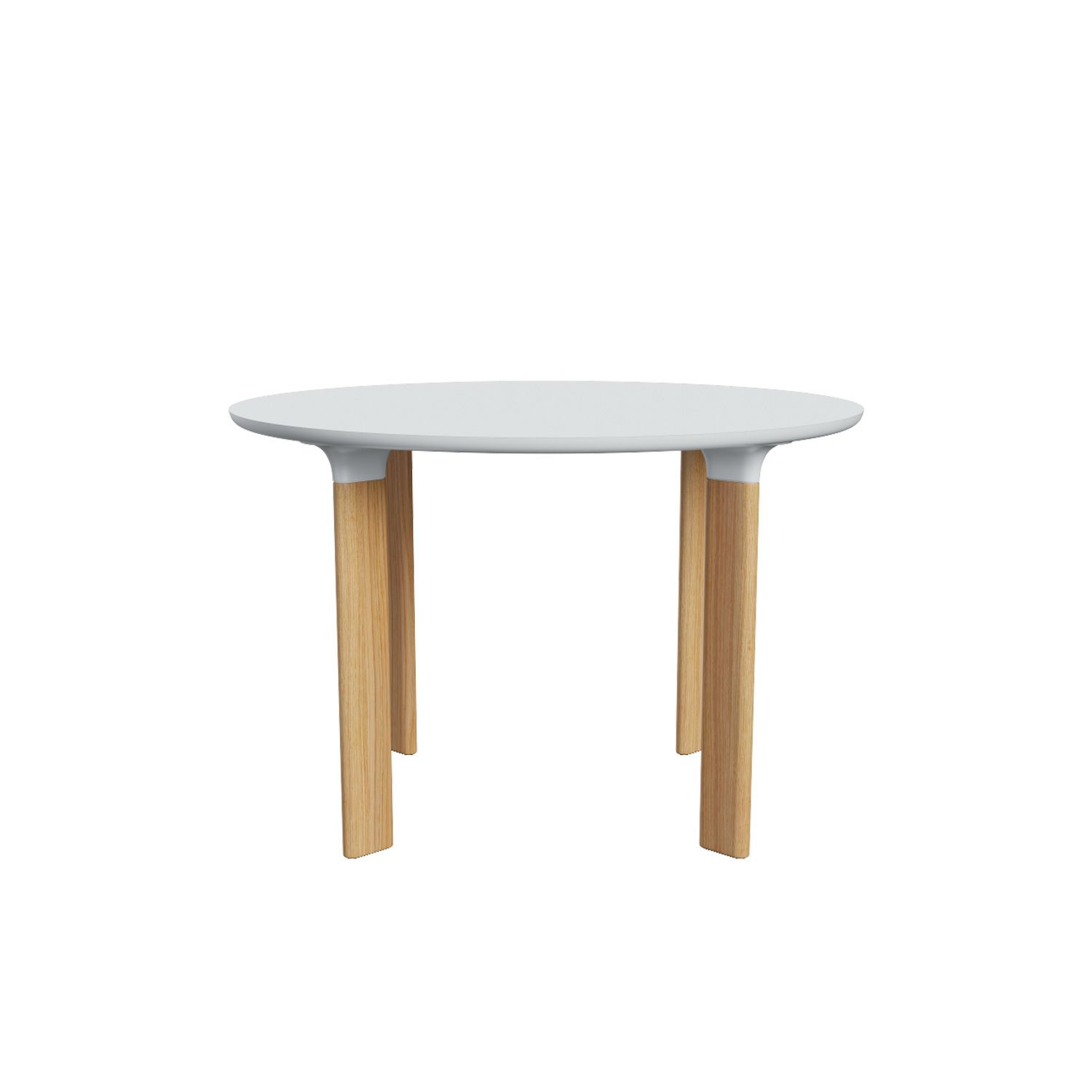 FRITZ HANSEN フリッツ・ハンセン ANALOG アナログテーブル JH93 ダイニングテーブル ラウンドテーブル Φ110cm カラー：ホワイトラミネート×オーク（ホワイトトランペット） デザイン：ハイメ・アジョン