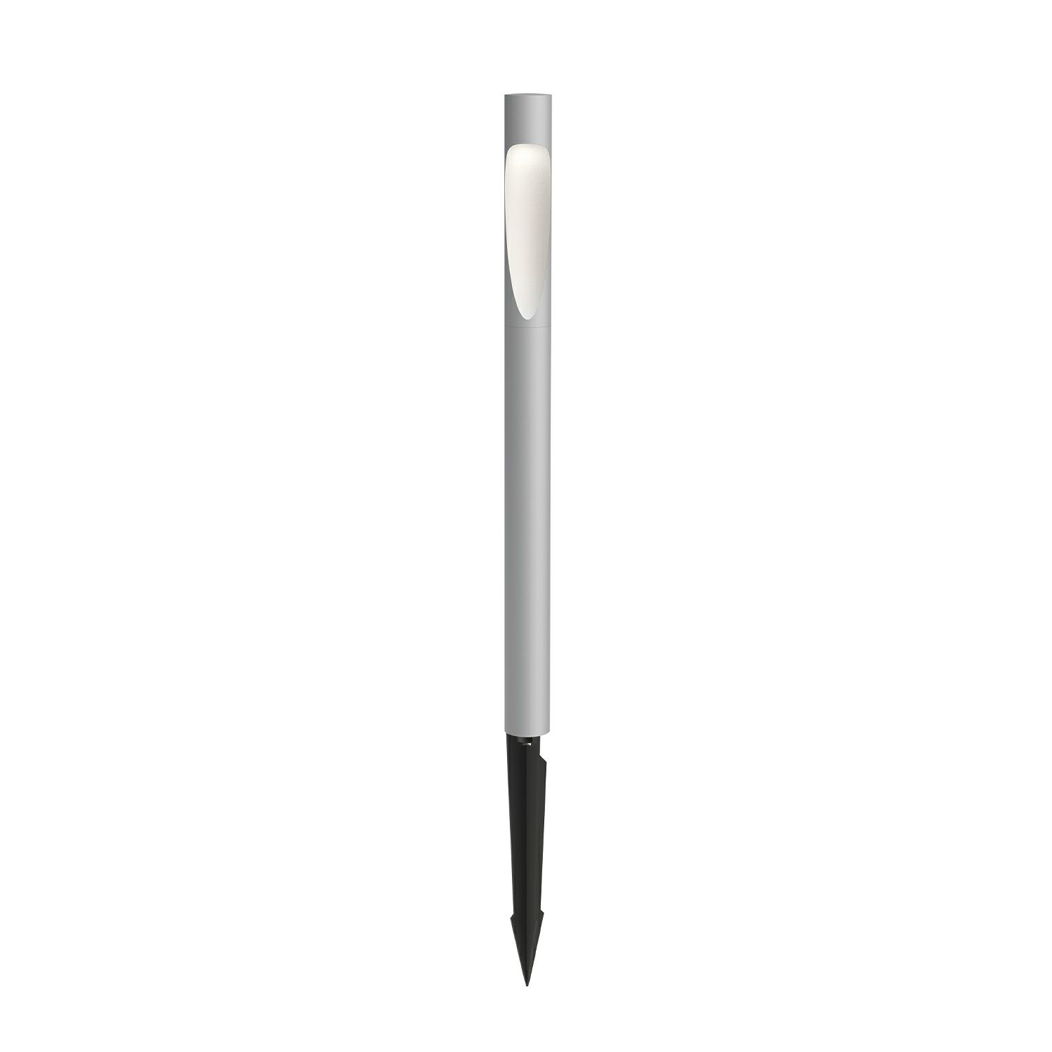 Louis Poulsen ルイスポールセン Flindt Garden Bollard フリント ガーデン ボラード ロング 2700K 屋外用 スパイク式 カラー：アルミ色 デザイン：クリスチャン・フリント *電源ボックス含む