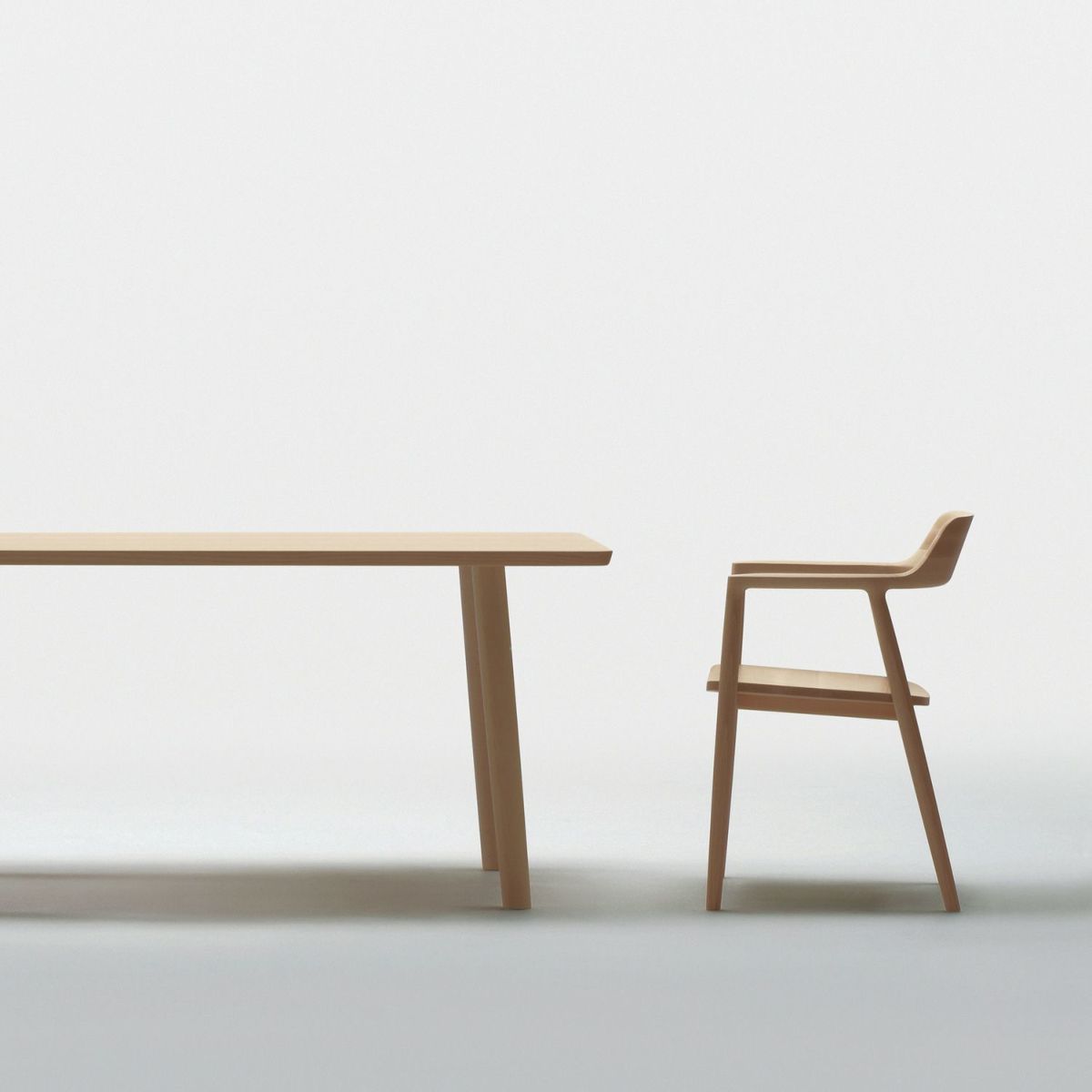 Maruni マルニ木工 MARUNI COLLECTION マルニコレクション HIROSHIMA ヒロシマ アームチェア レッドオ－ク 板座 デザイン：深澤 直人