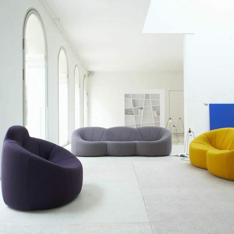 ligne roset リーン・ロゼ ROSETPumpkin ロゼパンプキン 1P ソファ 回転タイプ 1人掛け ファブリック：Lランク（ウルトラスエード HP） デザイン：ピエール・ポラン