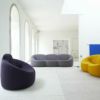 ligne roset リーン・ロゼ ROSETPumpkin ロゼパンプキン 1P ハイバック ソファ 回転タイプ 1人掛け ファブリック：Lランク（ウルトラスエード HP） デザイン：ピエール・ポラン