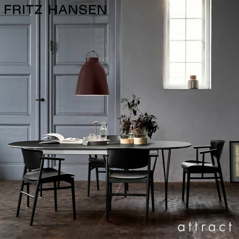 FRITZ HANSEN フリッツ・ハンセン SUPERELLIPSE スーパー楕円テーブル B620 ダイニングテーブル 延長式 100×170-270cm 天板：グレーラミネート スパンレッグカラー：クローム仕上げ デザイン：ピート・ハイン、ブルーノ・マットソン