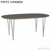 FRITZ HANSEN フリッツ・ハンセン SUPERELLIPSE スーパー楕円テーブル B616 ダイニングテーブル 100×170cm 天板：グレーラミネート スパンレッグカラー：クローム仕上げ デザイン：ピート・ハイン、ブルーノ・マットソン