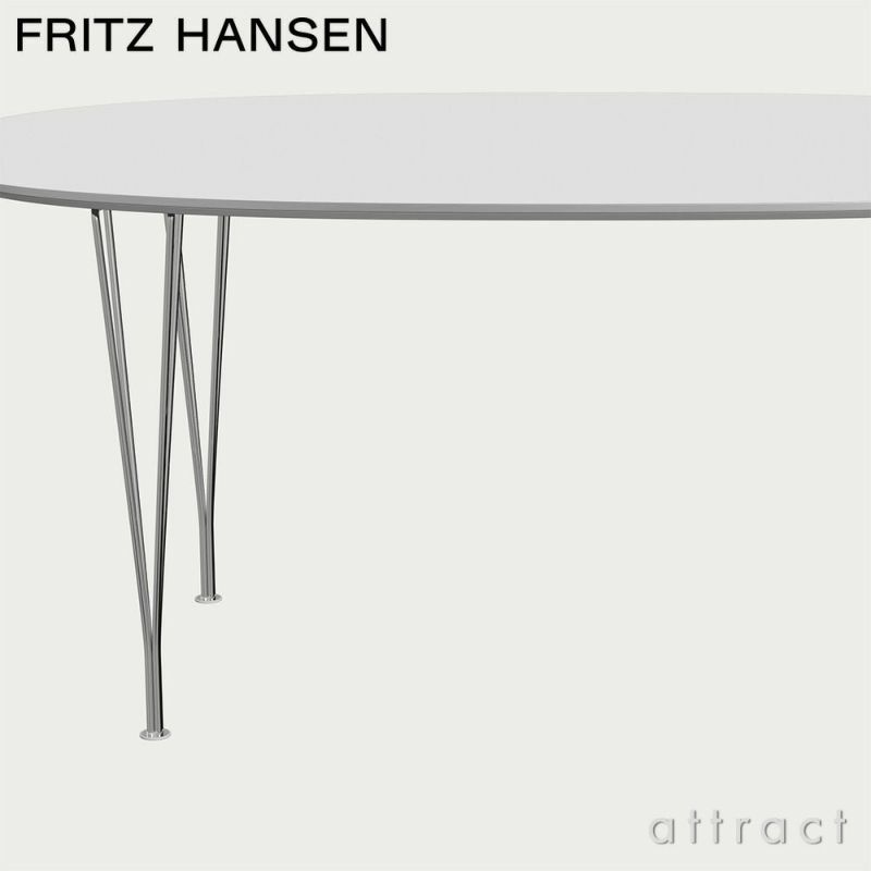 FRITZ HANSEN フリッツ・ハンセン SUPERELLIPSE スーパー楕円テーブル B616 ダイニングテーブル 100×170cm 天板：ブラウンオッタワラミネート スパンレッグカラー：ブラウンブロンズ塗装 デザイン：ピート・ハイン、ブルーノ・マットソン