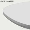 FRITZ HANSEN フリッツ・ハンセン SUPERCIRCULAR スーパー円テーブル A603 カフェテーブル 100×100cm ラ天板：ホワイトラミネート 4スターベースカラー：サテン仕上げ デザイン：ピート・ハイン、ブルーノ・マットソン、アルネ・ヤコブセン