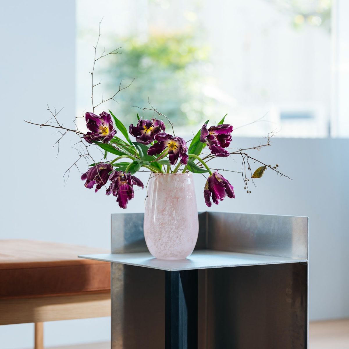 Henry Dean ヘンリー ディーン Sambor high S ソンボル ハイ S フラワーベース ハンドメイド ガラス 花器