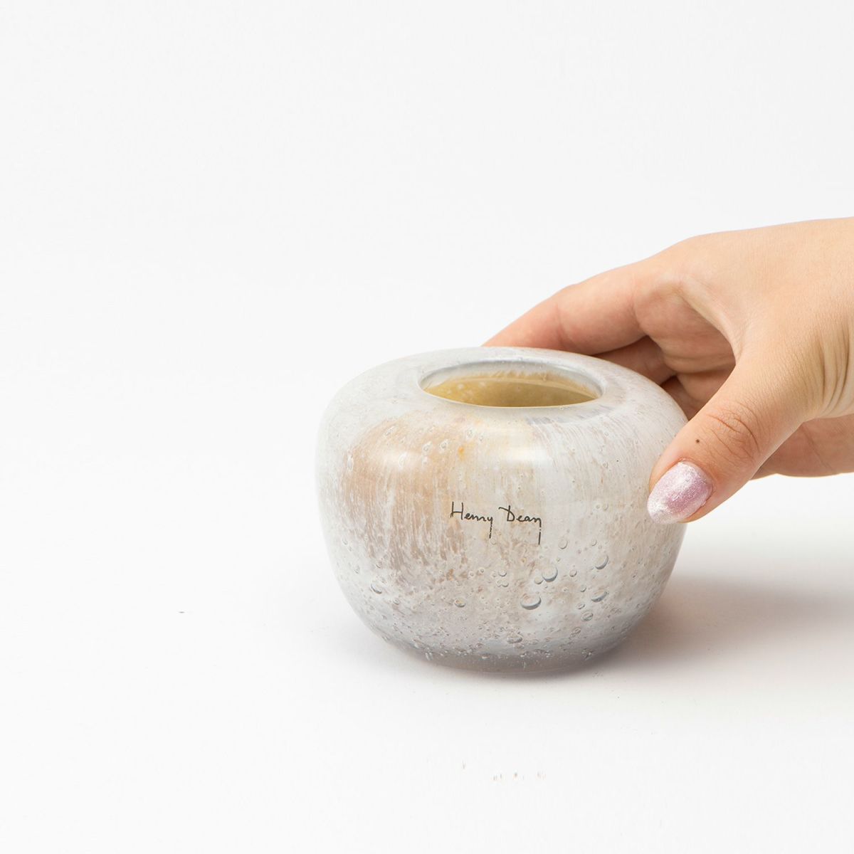 Henry Dean ヘンリー ディーン Drop S ドロップ S フラワーベース ハンドメイド ガラス 花器