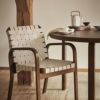 Artek アルテック 45 Armchair 45 アームチェア ラウンジチェア ハニーステイン リネンウェビングテープ カラー：6色 アームレスト：カバーなし デザイン：アルヴァ・アアルト