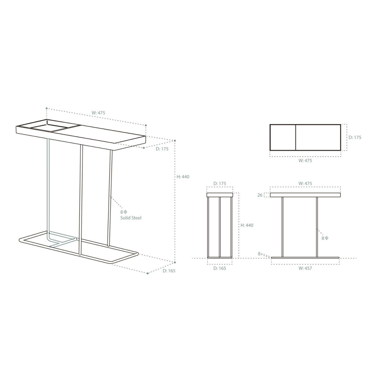 DUENDE デュエンデ COMPANION コンパニオン サイドテーブル DU0031 DU0032 カラー：2色 デザイン：Peter Mac Cann