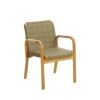 Artek アルテック 45 Armchair 45 アームチェア ラウンジチェア ハニーステイン キルティングレザー スペクトラムレザー：オリーブ アームレスト：ラタン巻き デザイン：アルヴァ・アアルト