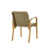 Artek アルテック 45 Armchair 45 アームチェア ラウンジチェア ハニーステイン キルティングレザー スペクトラムレザー：オリーブ アームレスト：ラタン巻き デザイン：アルヴァ・アアルト