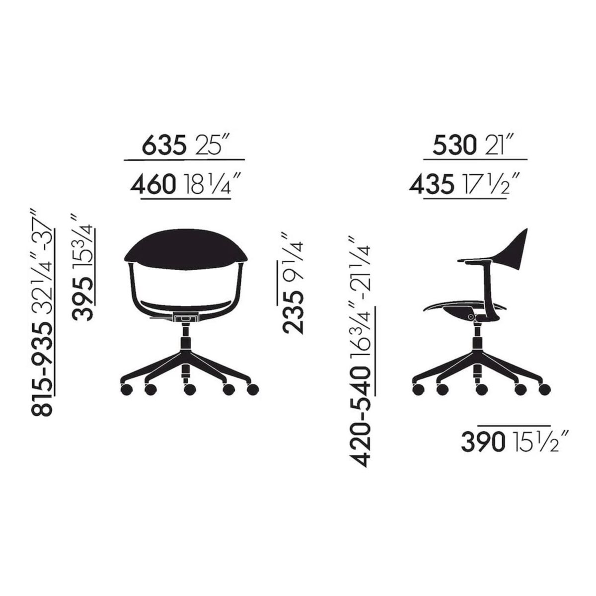 Vitra ヴィトラ Mynt ミント 4スターベース シート＆バックレスト：プライウッド ベースカラー：4色 デザイン：エルワン・ブルレック