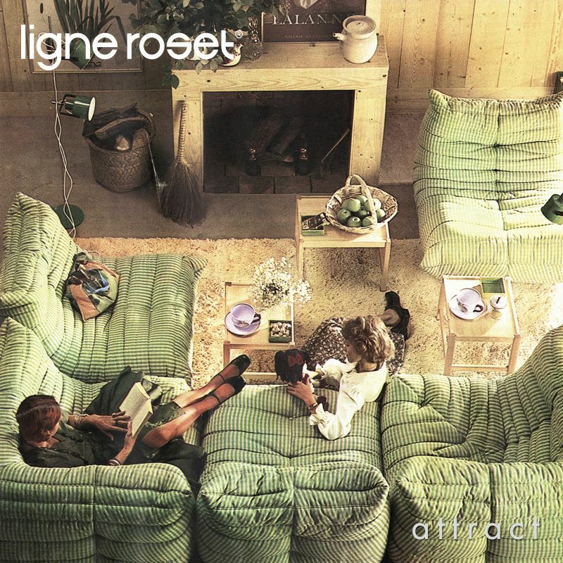 ligne roset リーン・ロゼ ROSETTogo ロゼトーゴ パフ オットマン ソファ ファブリック：Mランク（ウルトラスエード NU ヌー） デザイン：ミッシェル・デュカロワ