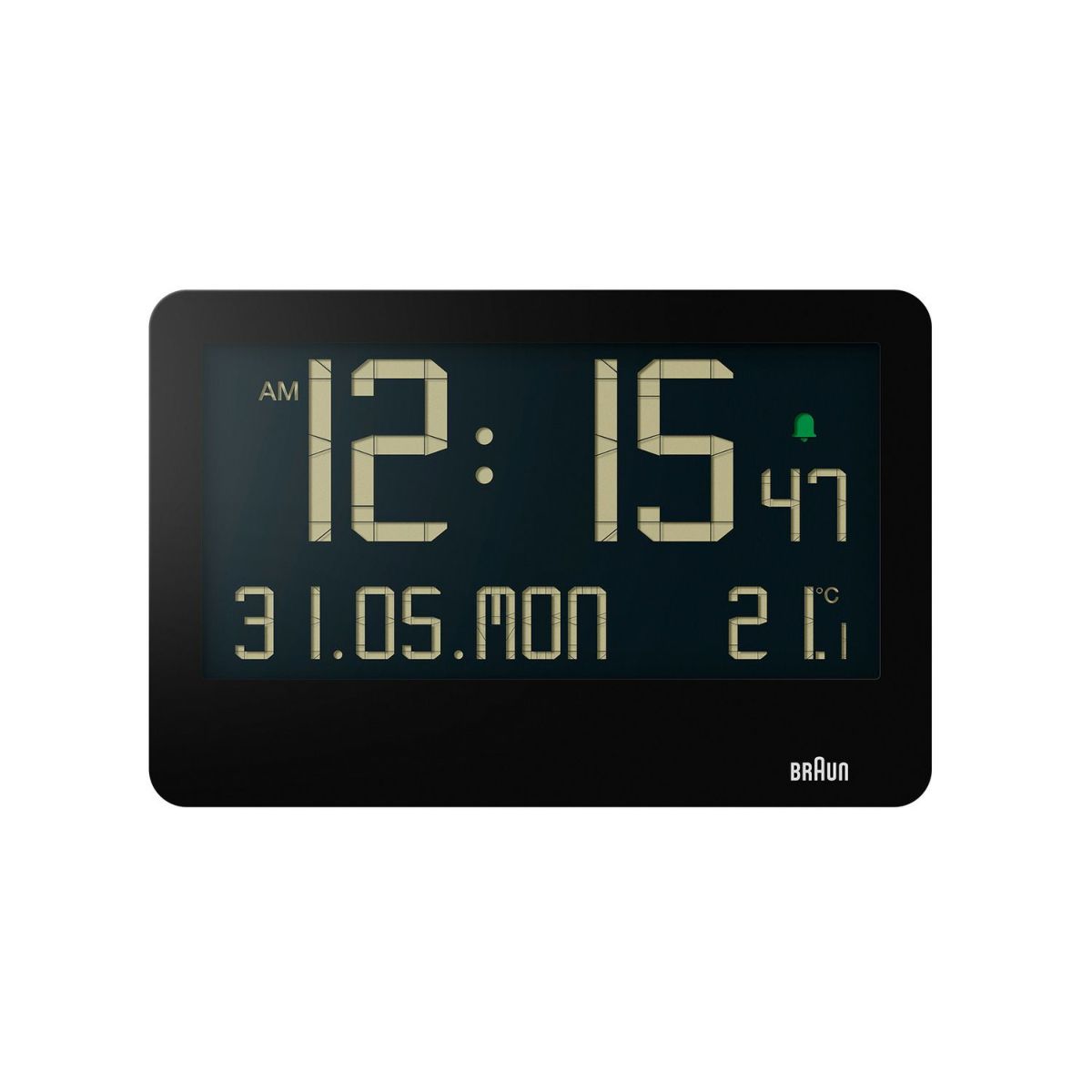 BRAUN ブラウン Digital Clock デジタルクロック 壁掛け時計 置き時計 BC14 カラー：2色