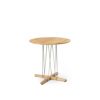 Carl Hansen & Son カール・ハンセン＆サン E021 Embrace Lounge Table エンブレイス ラウンジテーブル コーヒーテーブル サイズ：Φ48×H48cm オーク オイル仕上げ 支柱：ステンレス デザイン：Eoos イーオス