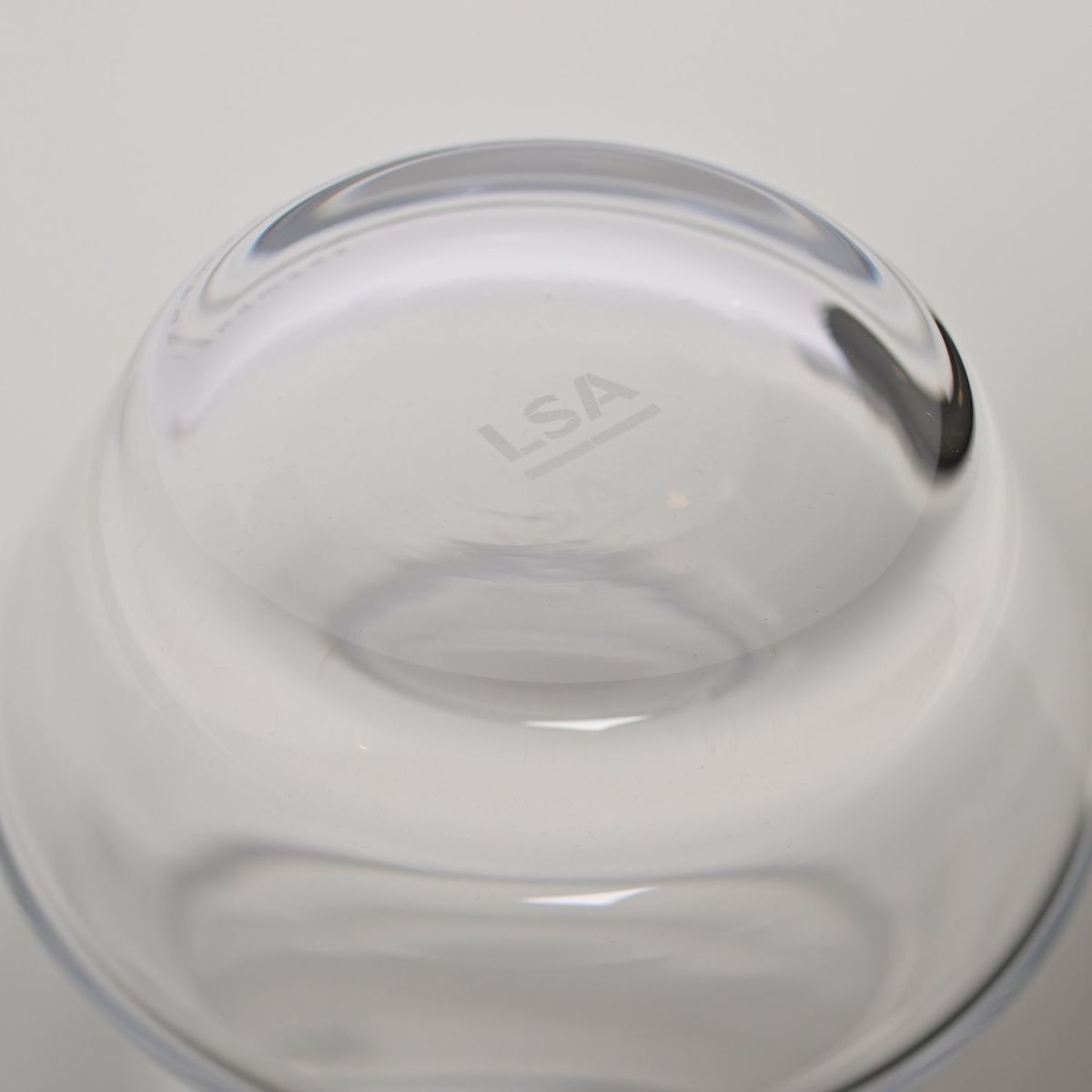 LSA International Sculpt スカルプト Vase フラワーベース サイズ：H16cm ハンドメイド クリア ガラス キャンドルホルダー 花器