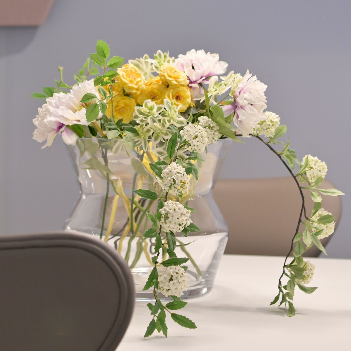 LSA International Sculpt スカルプト Vase フラワーベース サイズ：H23cm ハンドメイド クリア ガラス キャンドルホルダー 花器