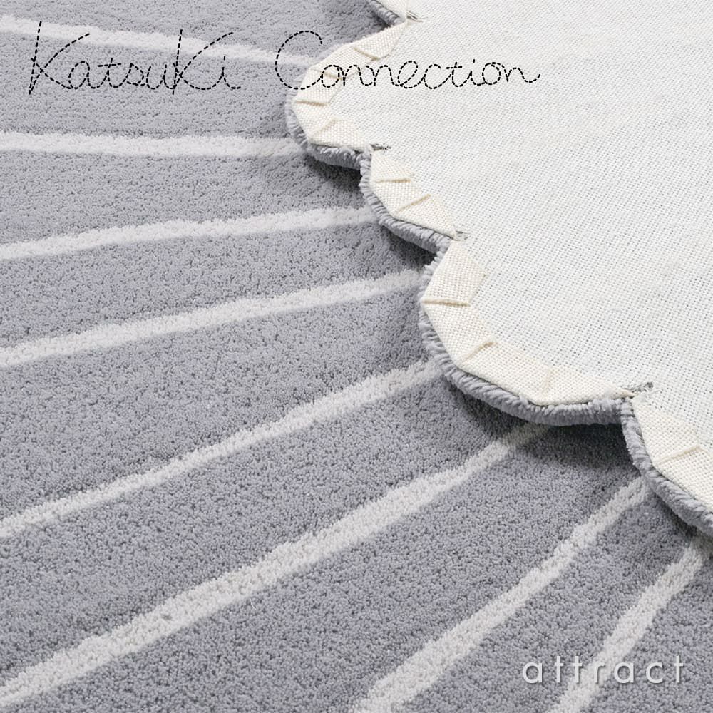 【アトラクト別注カラー】Katsuki Connection カツキ コネクション Rug ラグ INUUNIQ イニュニック コレクション HANA ハナ Sサイズ ウールラグ 非ミュージングウール デザイン：香月 裕子