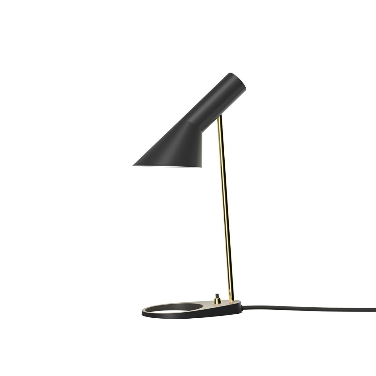Louis Poulsen ルイスポールセン AJ Mini Table AJ ミニ テーブル テーブルランプ カラー：ブラック 真鍮ポリッシュ （無塗装） デザイン：アルネ・ヤコブセン
