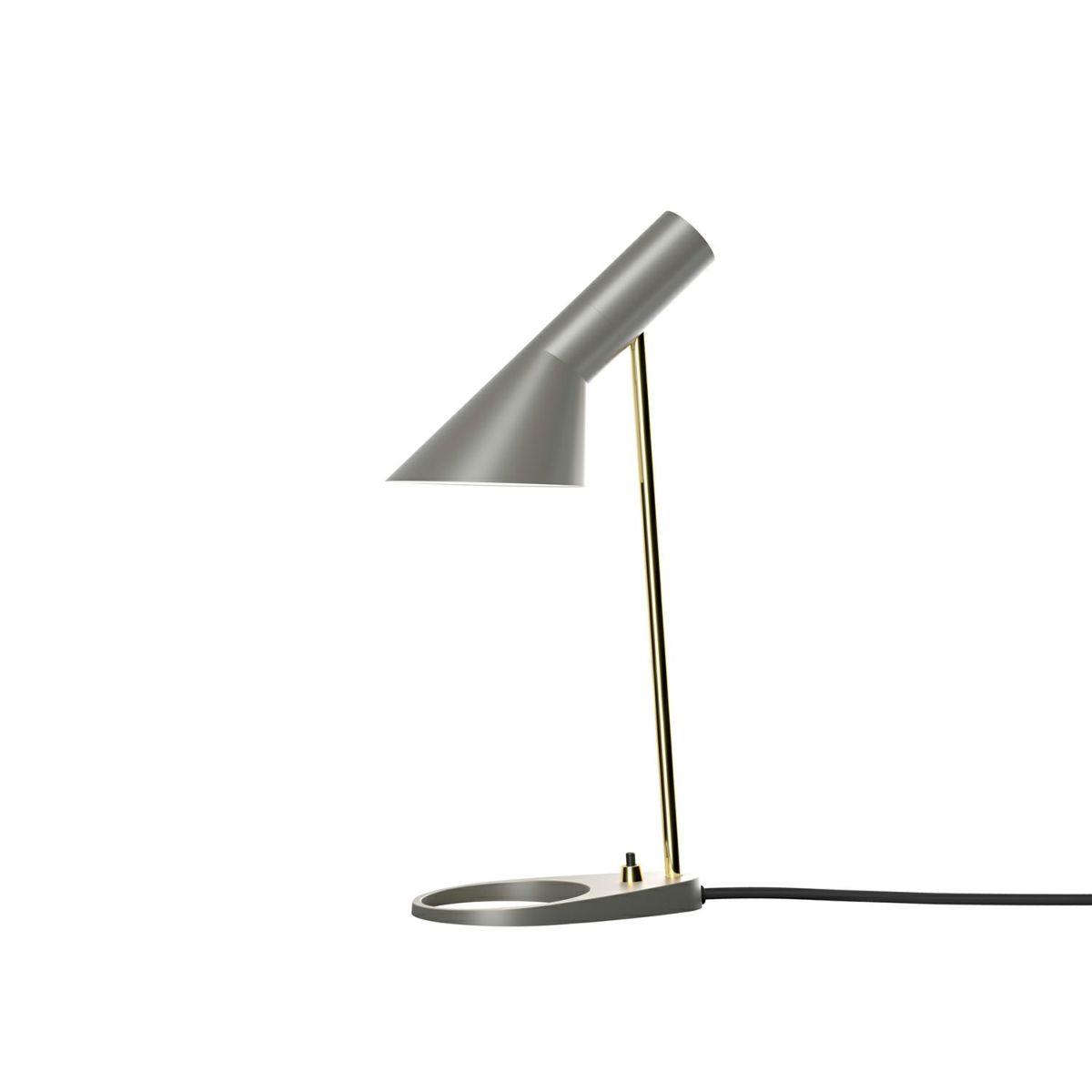 Louis Poulsen ルイスポールセン AJ Mini Table AJ ミニ テーブル テーブルランプ カラー：ウォーム・グレー 真鍮ポリッシュ （無塗装） デザイン：アルネ・ヤコブセン