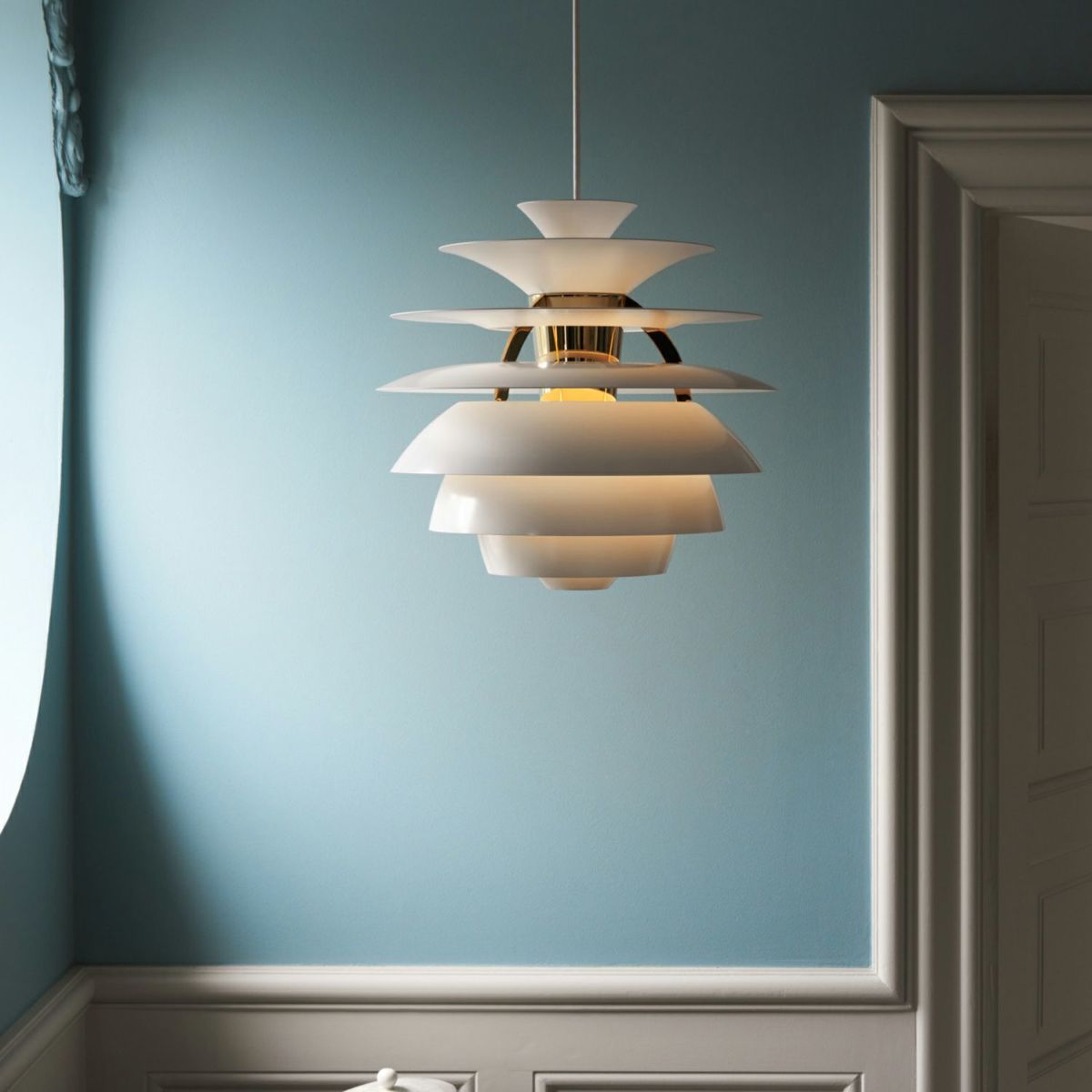 Louis Poulsen ルイスポールセン PH Snowball PH スノーボール ペンダントライト Φ400mm カラー：ダスティー・グリーン 真鍮メタライズド デザイン：ポール・ヘニングセン