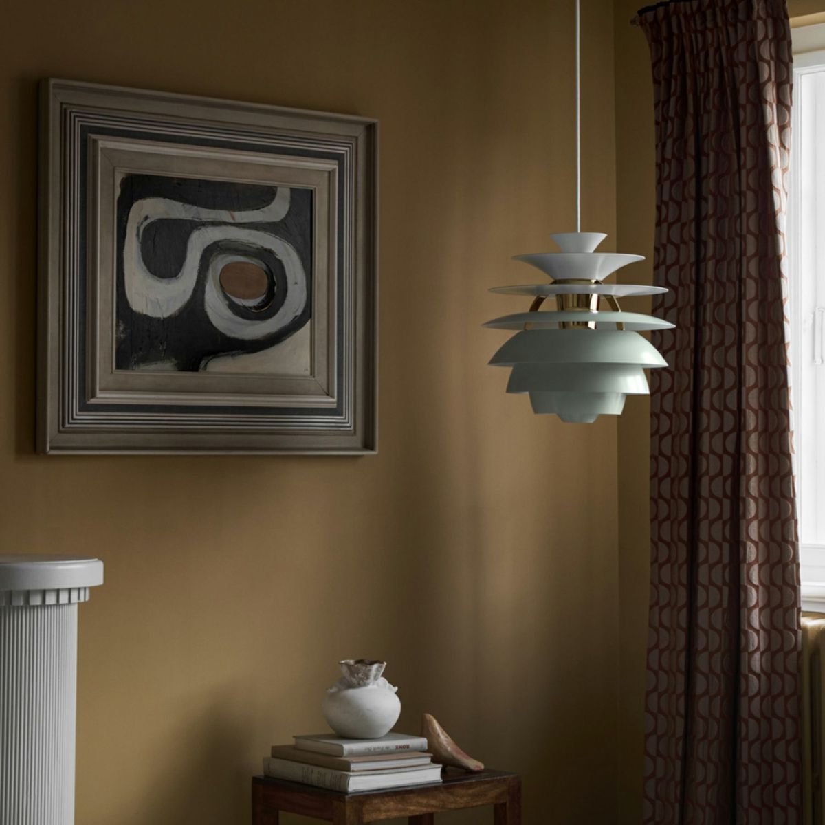 Louis Poulsen ルイスポールセン PH Snowball PH スノーボール ペンダントライト Φ400mm カラー：ダスティー・ブルー 真鍮メタライズド デザイン：ポール・ヘニングセン