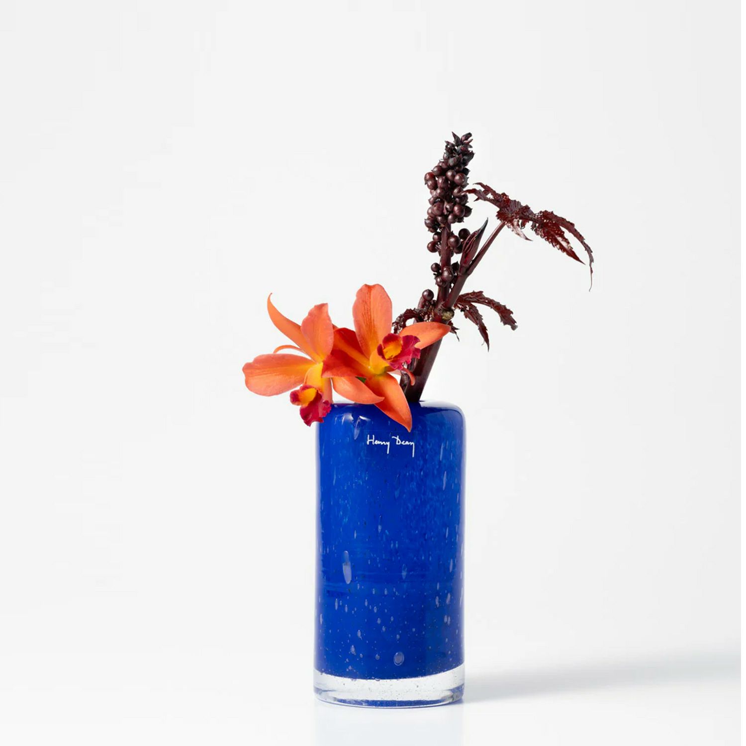 Henry Dean ヘンリー ディーン Fumiko without Foot フミコ ウィズアウト フット フラワーベース ハンドメイド ガラス 花器
