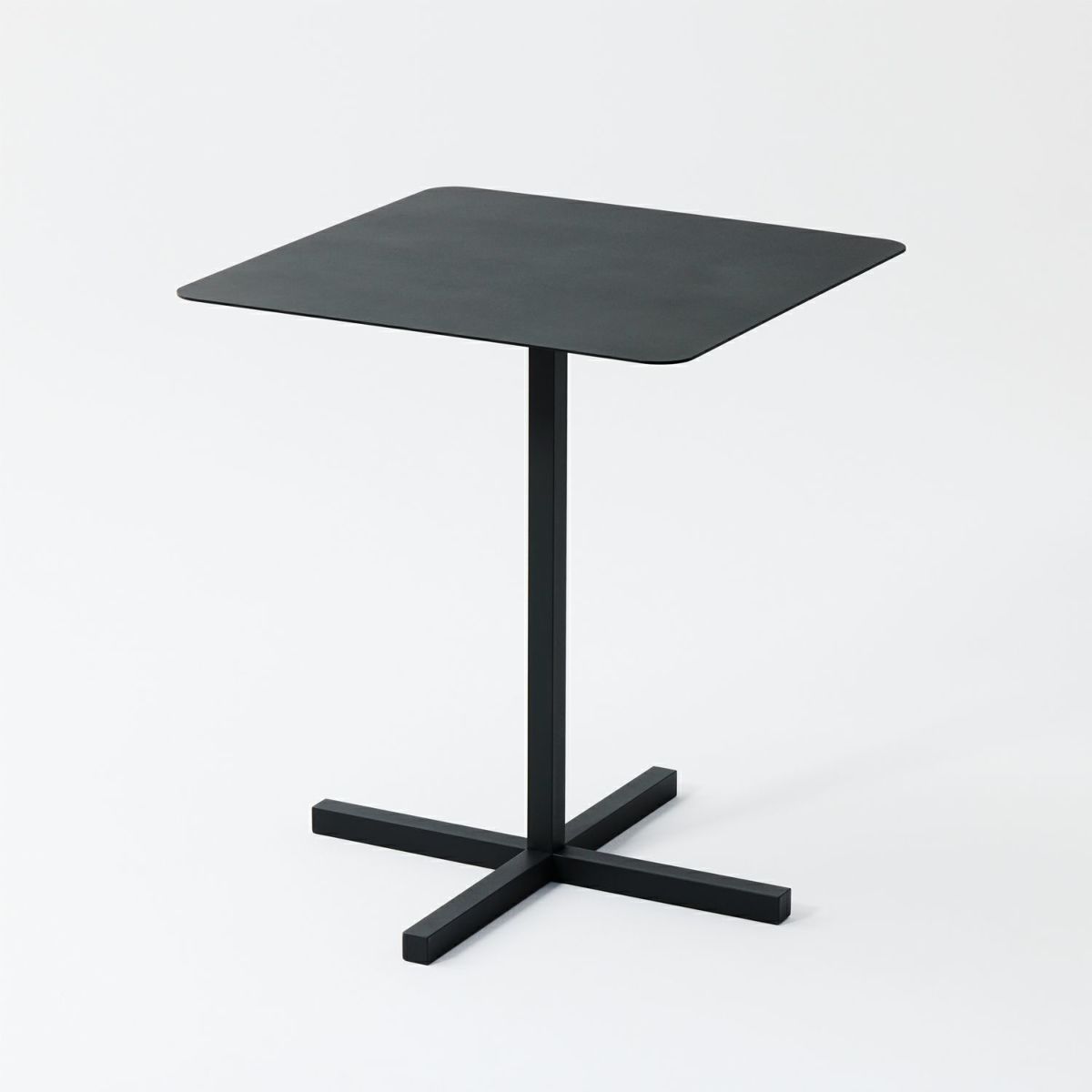 DUENDE デュエンデ SOLID STEEL DINER TABLE SQUARE ソリッドスチールダイナーテーブル スクエア DU331 カラー：ダークグレー デザイン：PERMANENT31