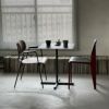 DUENDE デュエンデ SOLID STEEL DINER TABLE SQUARE ソリッドスチールダイナーテーブル スクエア DU331 カラー：ダークグレー デザイン：PERMANENT31