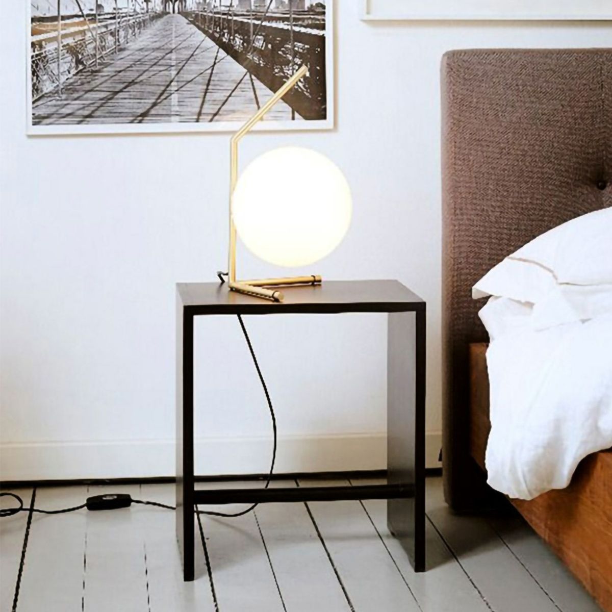 wb form ヴェービーフォーム Ulm Stool ウルム スツール サイドテーブル チェア スプルース カラー：ブラック デザイン：マックス・ビル