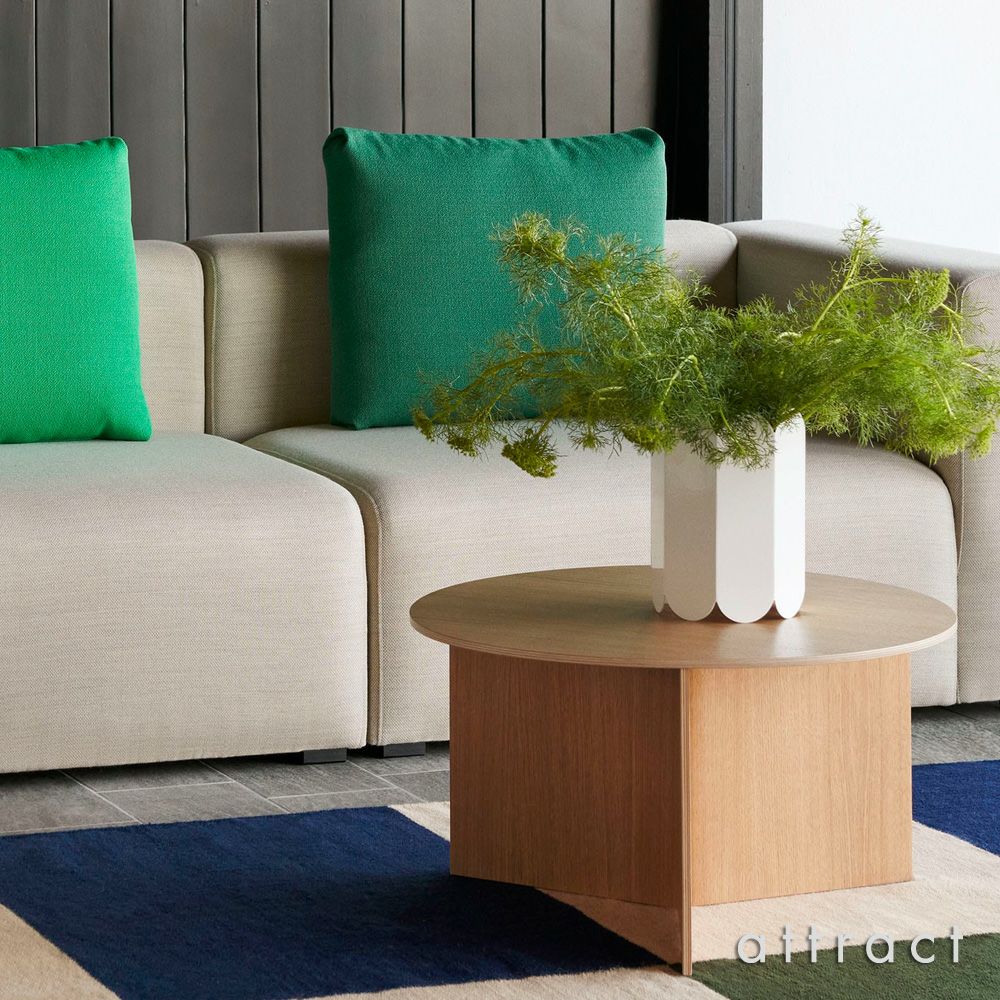 HAY ヘイ Slit Table XL スリット テーブル XL Wood Round ウッド ラウンド サイドテーブル Φ65×H35.5cm ベニヤ 合板 ウォーターラッカー塗装仕上げ カラー：3色 デザイン：HAY