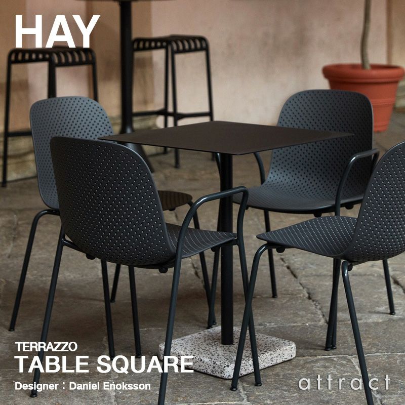 HAY ヘイ Terrazzo テラゾー Table Square テーブル スクエア W60cm カラー：2色 デザイン：ダニエル・エノクソン