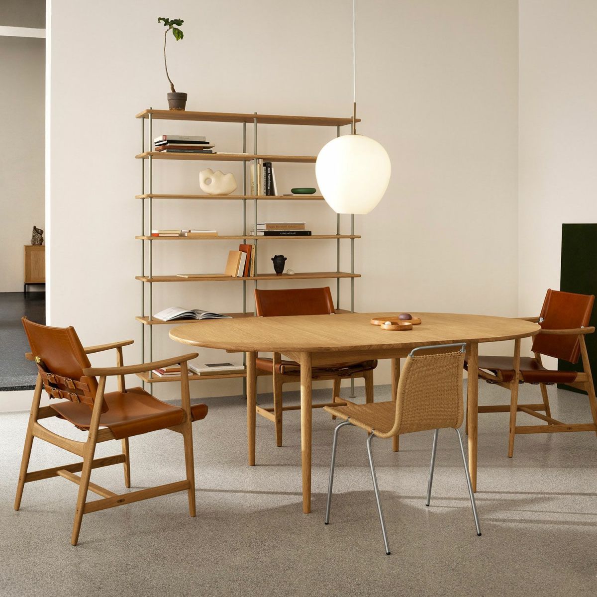 Carl Hansen & Son カール・ハンセン＆サン BM0121 伸長式 ダイニングテーブル W120-180cm オーク デザイン：ボーエ・モーエンセン