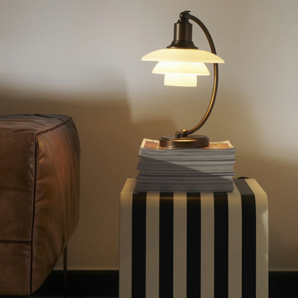 Louis Poulsen ルイスポールセン PH 2/2 Luna Aged Brass Opal Table Lamp ルナ エイジド・ブラス オパール テーブルランプ Φ200mm カラー：エイジドブラス （真鍮 エイジング加工・ブラス） デザイン：ポール・ヘニングセン