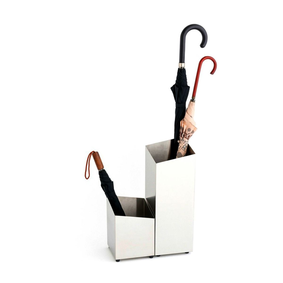 papperskorg パペルスコルク RHOMBUS ロンバス アンブレラスタンド 傘立て ダストボックス ゴミ箱 ステンレス（ヘアライン仕上げ）