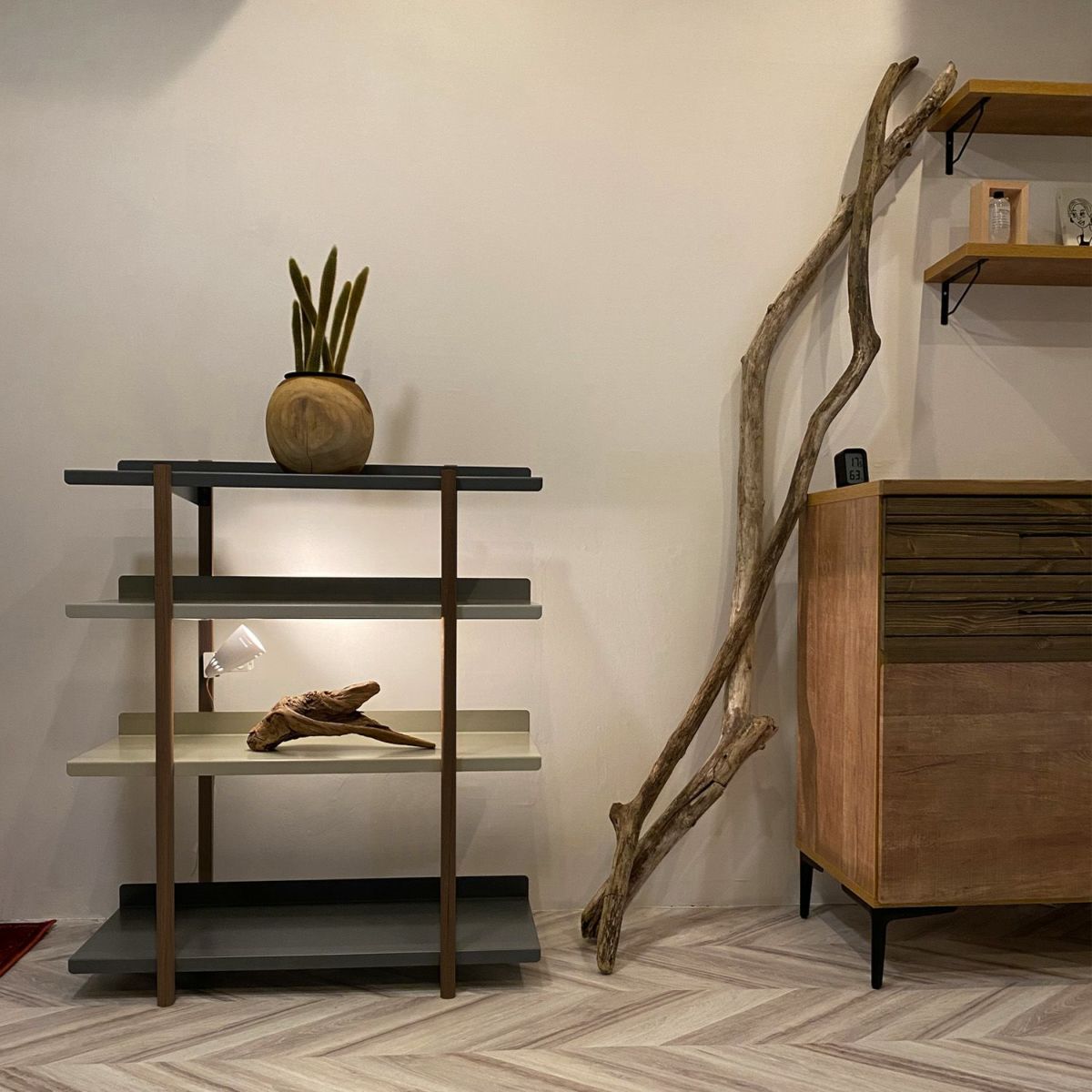 DUENDE デュエンデ MARGE SHELF 4 OIL FINISH マージ シェルフ オイルステインフィニッシュ DU0329 カラー：2パターン デザイン：芦沢 啓治