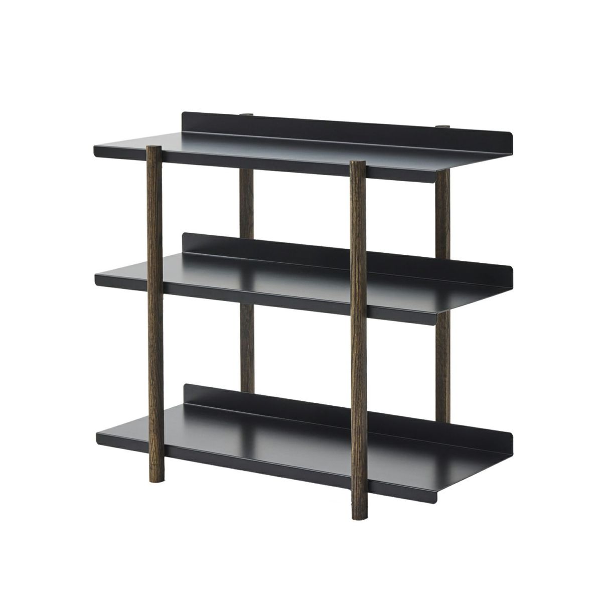 DUENDE デュエンデ MARGE SHELF 3 BK OIL STAIN FINISH マージ シェルフ ブラック オイルステインフィニッシュ DU0328BK カラー：ブラック デザイン：芦沢 啓治